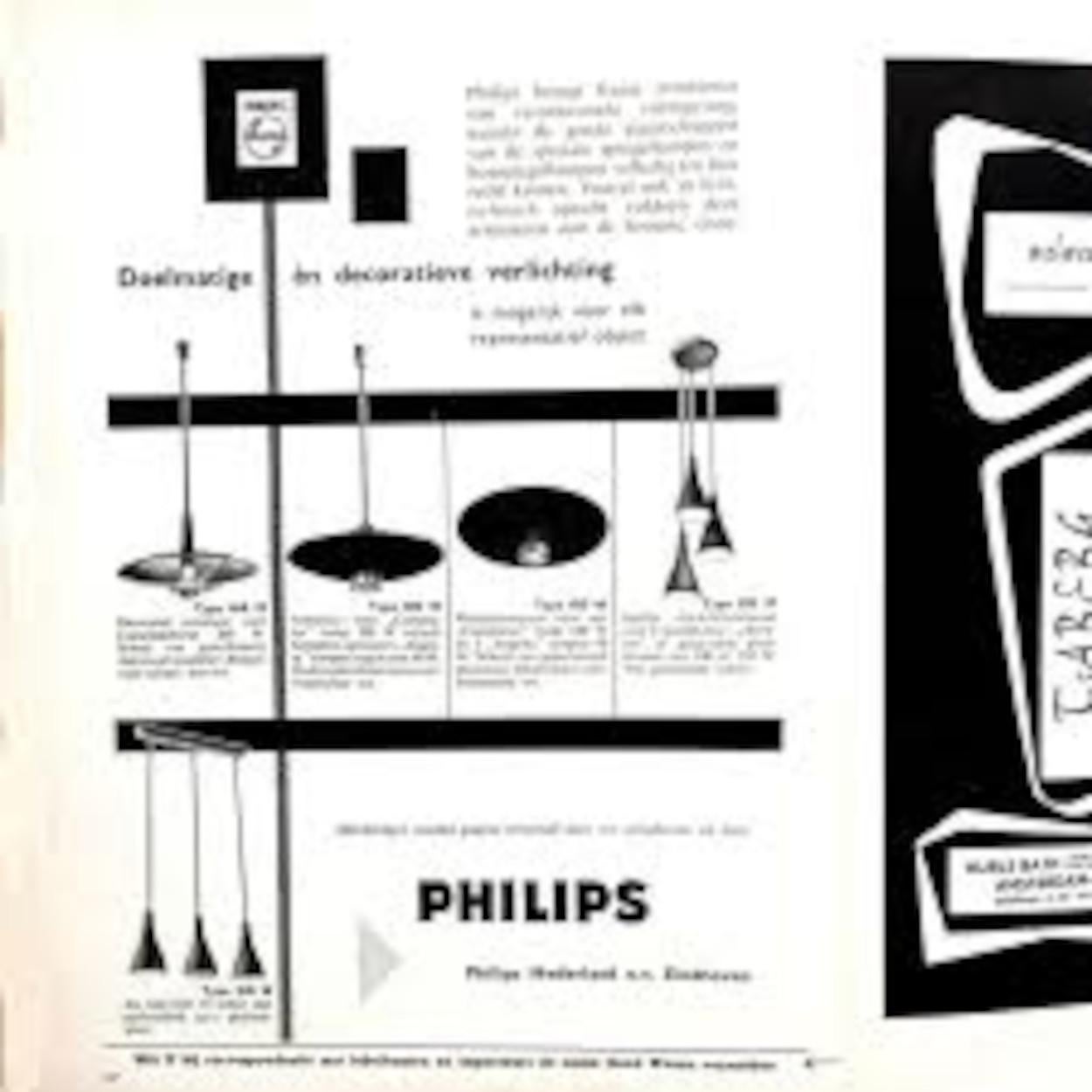 Lamp Model “DD 40” by Louis Kalff for Philips, 1950’s For Sale 2