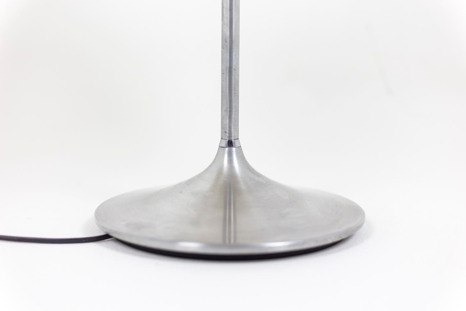 Late 20th Century Lamp Mushromm in Brushed Steel, 1970s For Sale