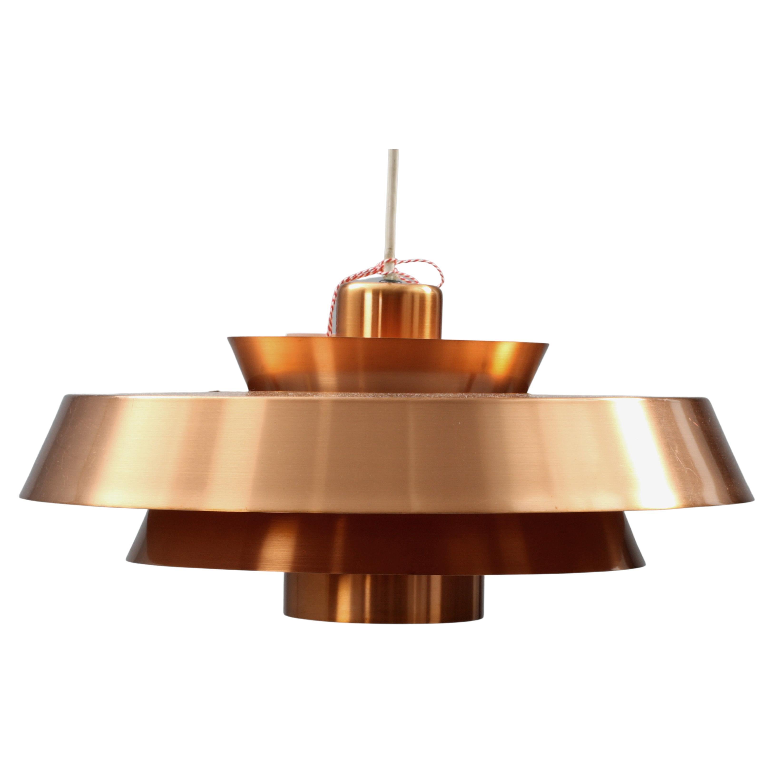 Lamp "Nova" Ceiling Light Fog & Mörup Copper Colored Metal For Sale