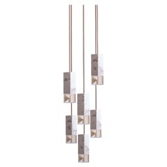 Lamp One 6-Light Chandelier in Marble by Formaminima