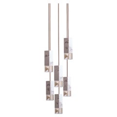Lampe One 6-Licht-Kronleuchter aus Marmor von Formaminima