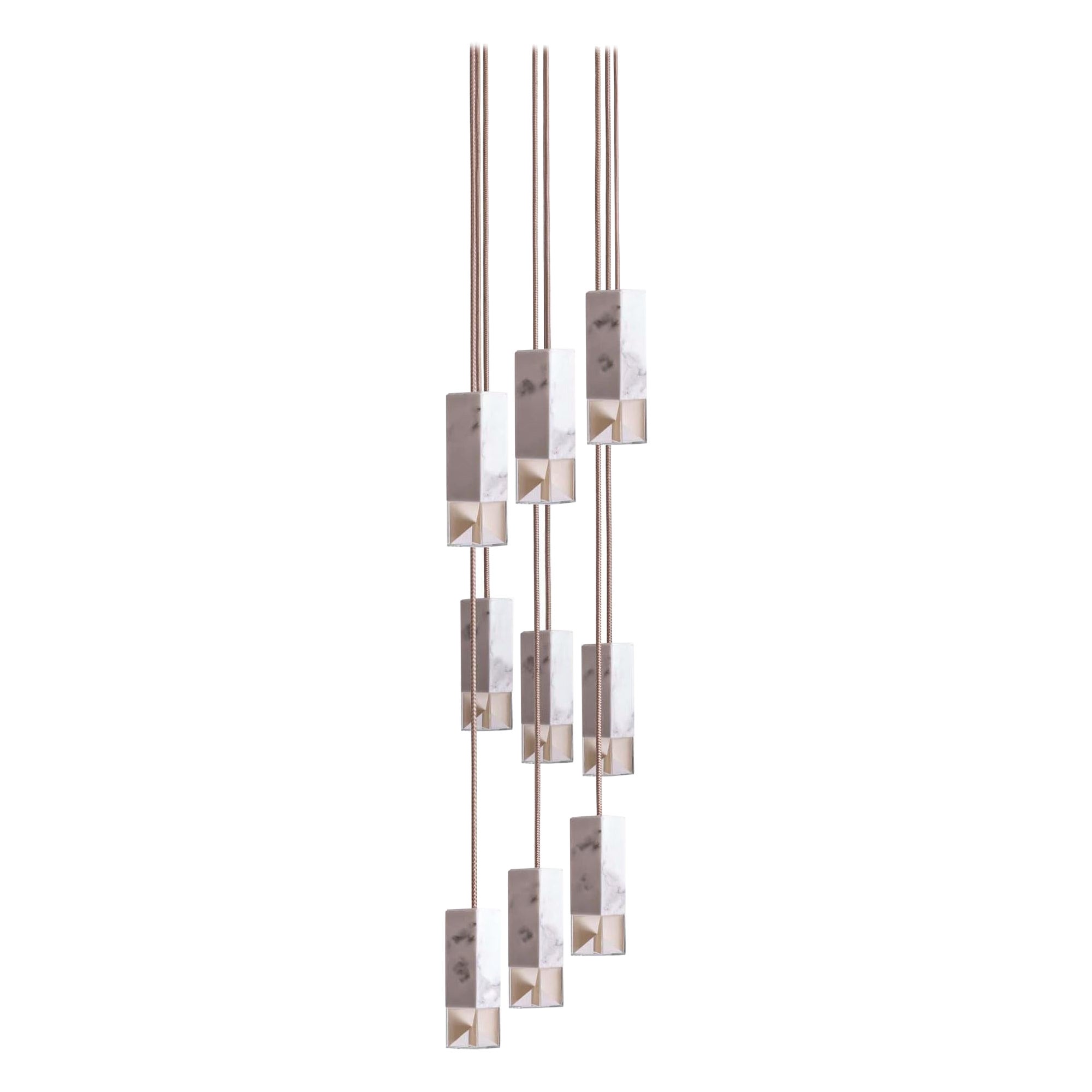 Lampe One 9 lumières en marbre de Formaminima en vente