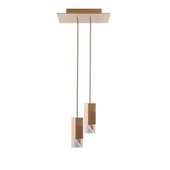 Lamp One Brass Duet Chandelier by Formaminima