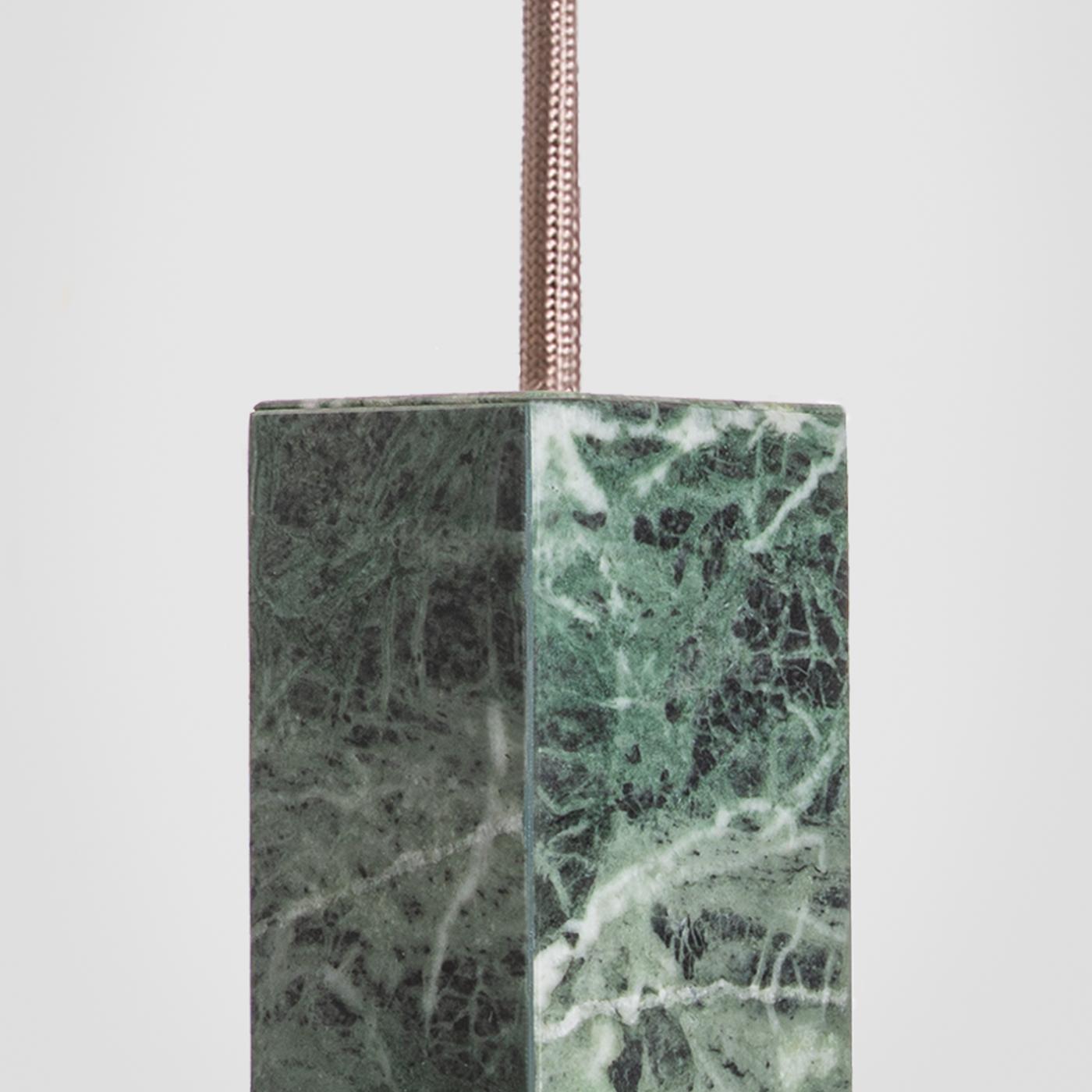 Lamp/One Green Marble Pendant Lamp In New Condition In Milan, IT