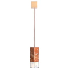 Lamp/One Red Marble Pendant Lamp