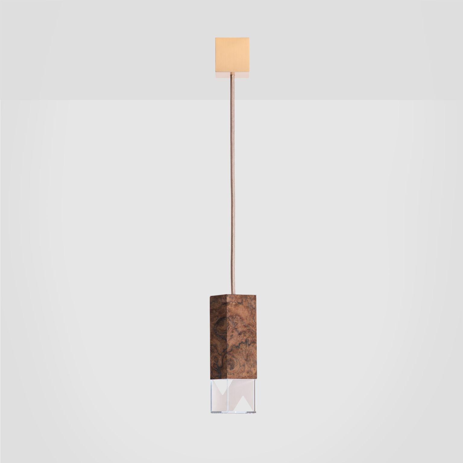 Modern Lamp One Wood 02 by Formaminima For Sale