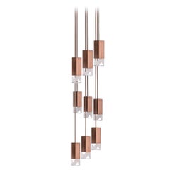 Lamp/One Wood 9-Light Chandelier