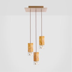 Lamp One Yellow Trio Chandelier by Formaminima