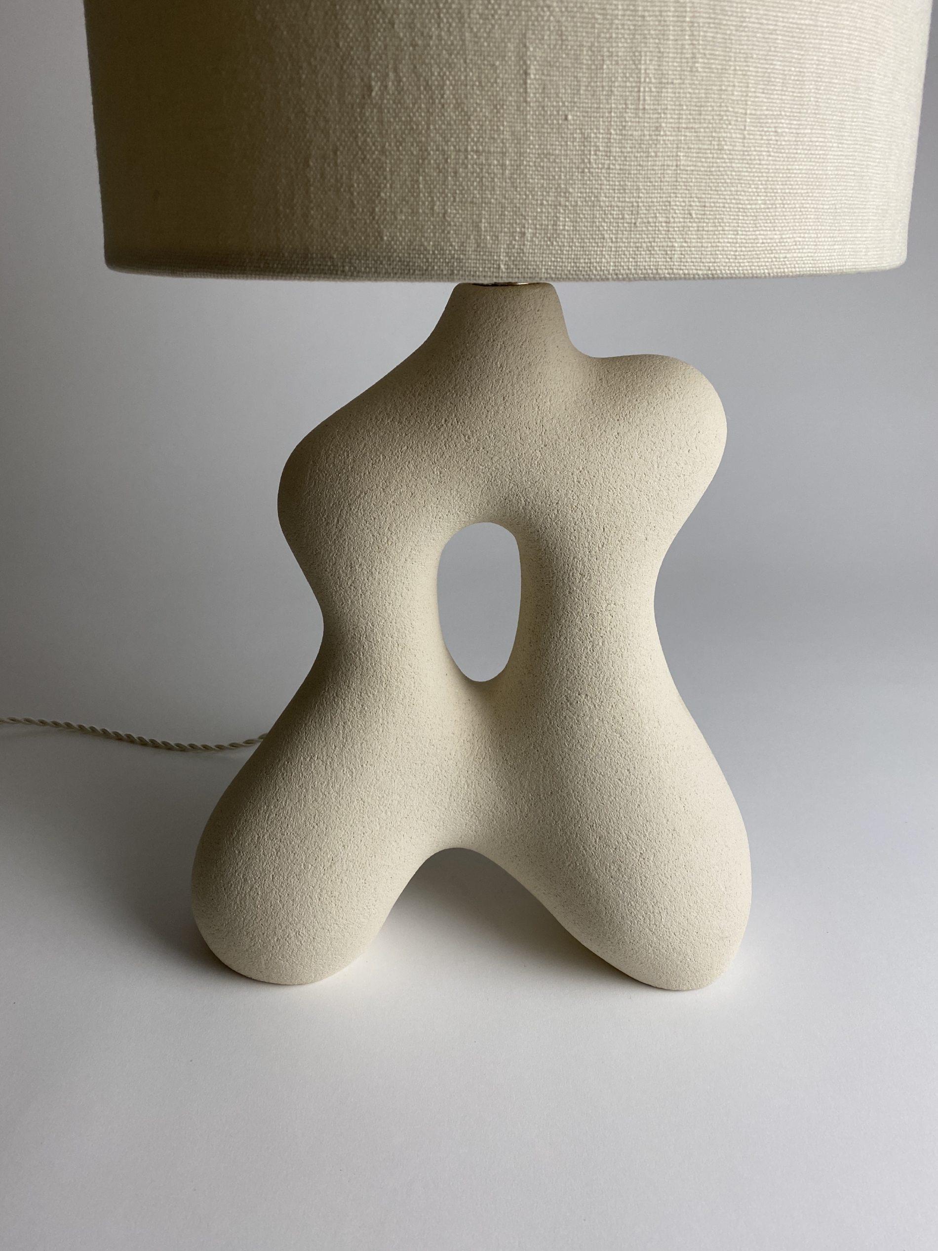 Modern Lamp Pauline Hand Sculpted by Hermine Bourdin