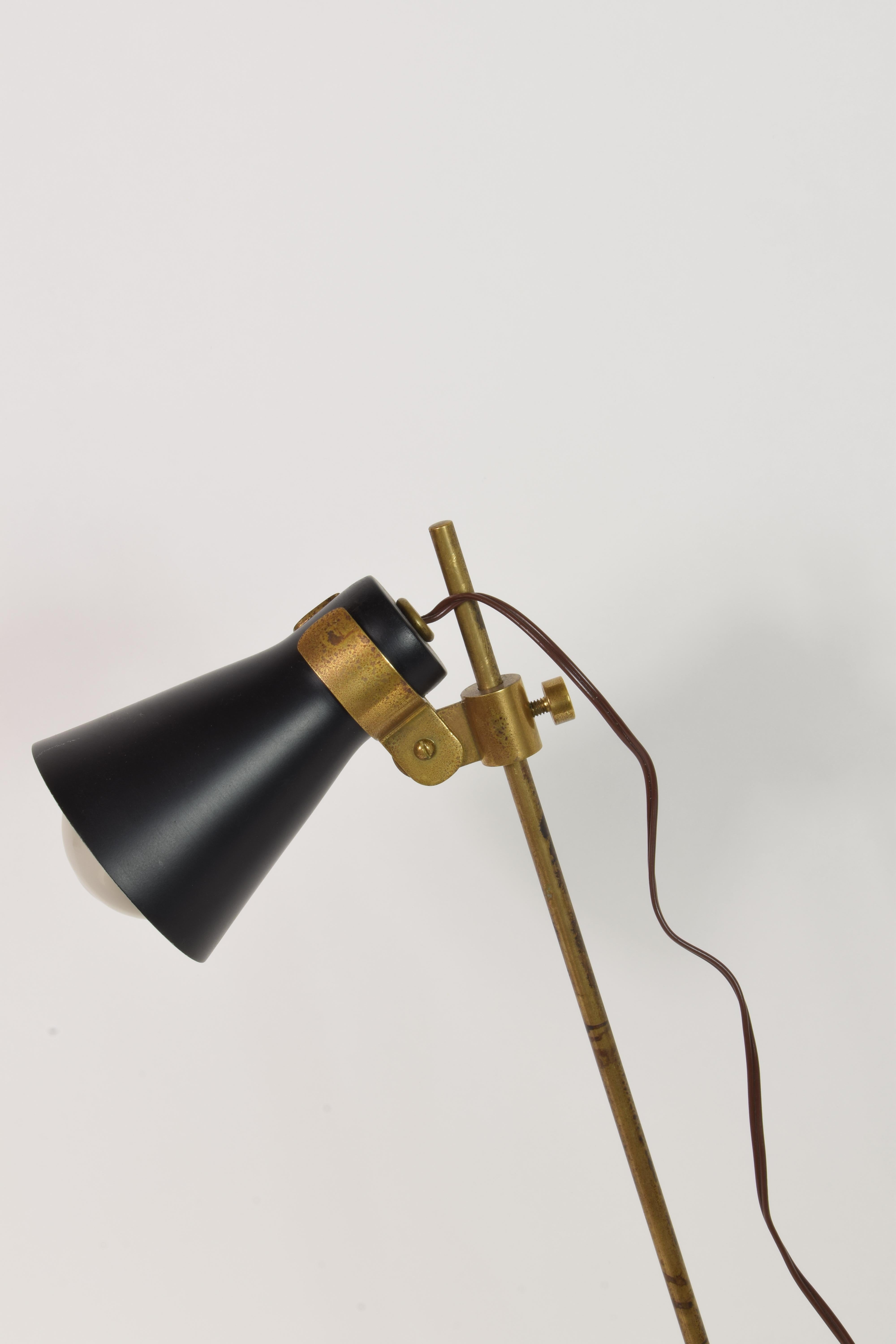 Aluminium Lampe Sasso, design Luigi Caccia Dominioni, Prod. Azucena, Italie, années 1940  en vente