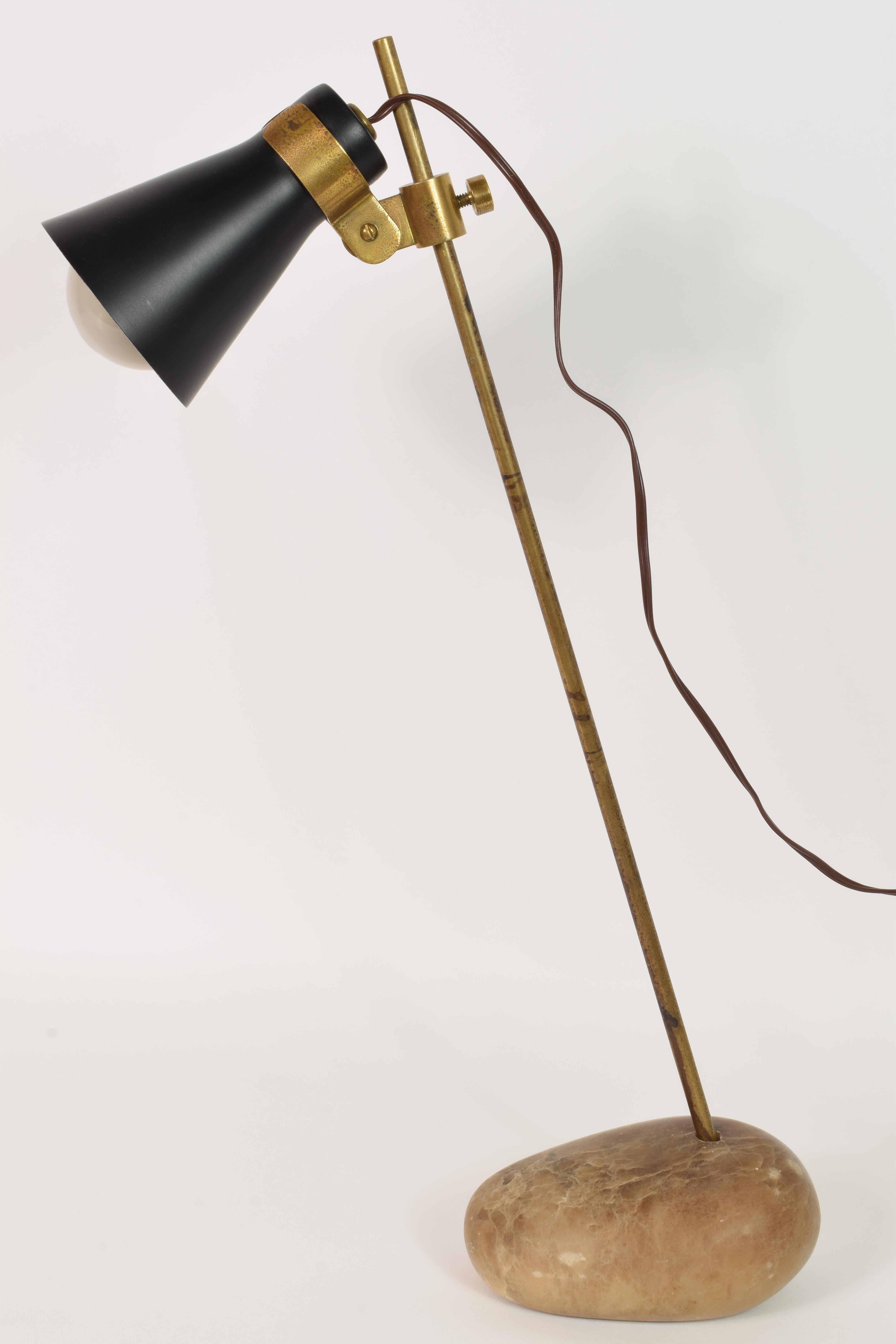 Aluminum Lamp “Sasso”, Design Luigi Caccia Dominioni, Prod. Azucena, Italy, 1940s For Sale