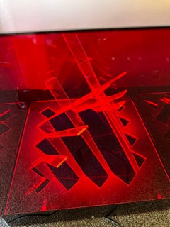 Lamp Sculpture Cinetic Cubo Di Teo Plexiglass by James Riviere, Italy, 1970s