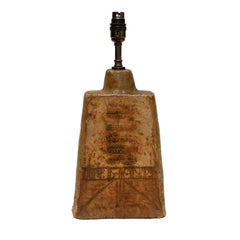 Lamp Table Alan Wallwork Tablet Stoneware Tablet Impressed Incised Earth Palette