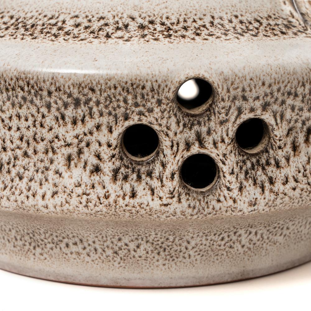 Mid-20th Century Lamp Table Floor West German Figural, Lava, Massive, Pierced Motled For Sale