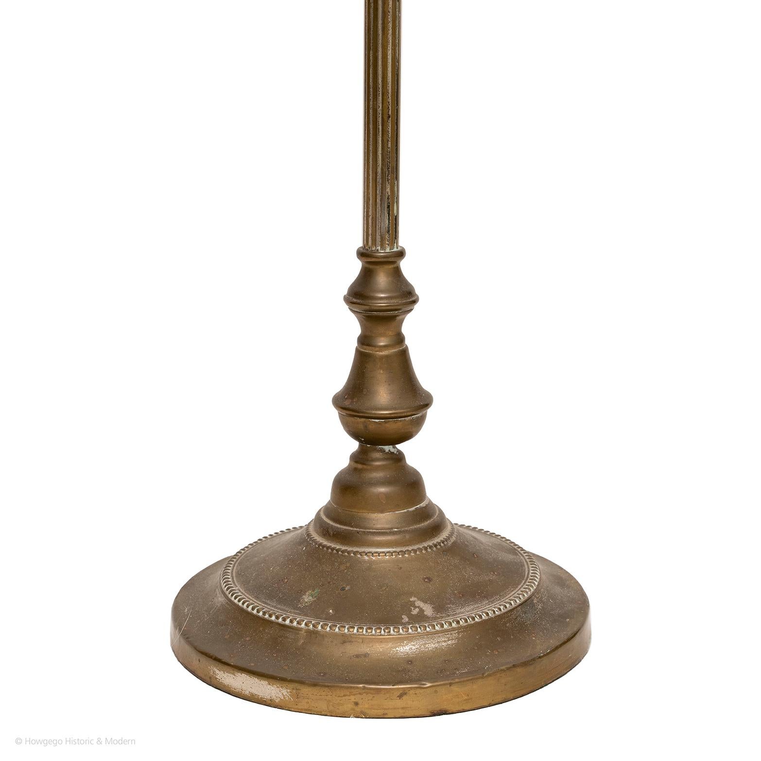 20th Century Lamp Table Reading Brass French For Sale