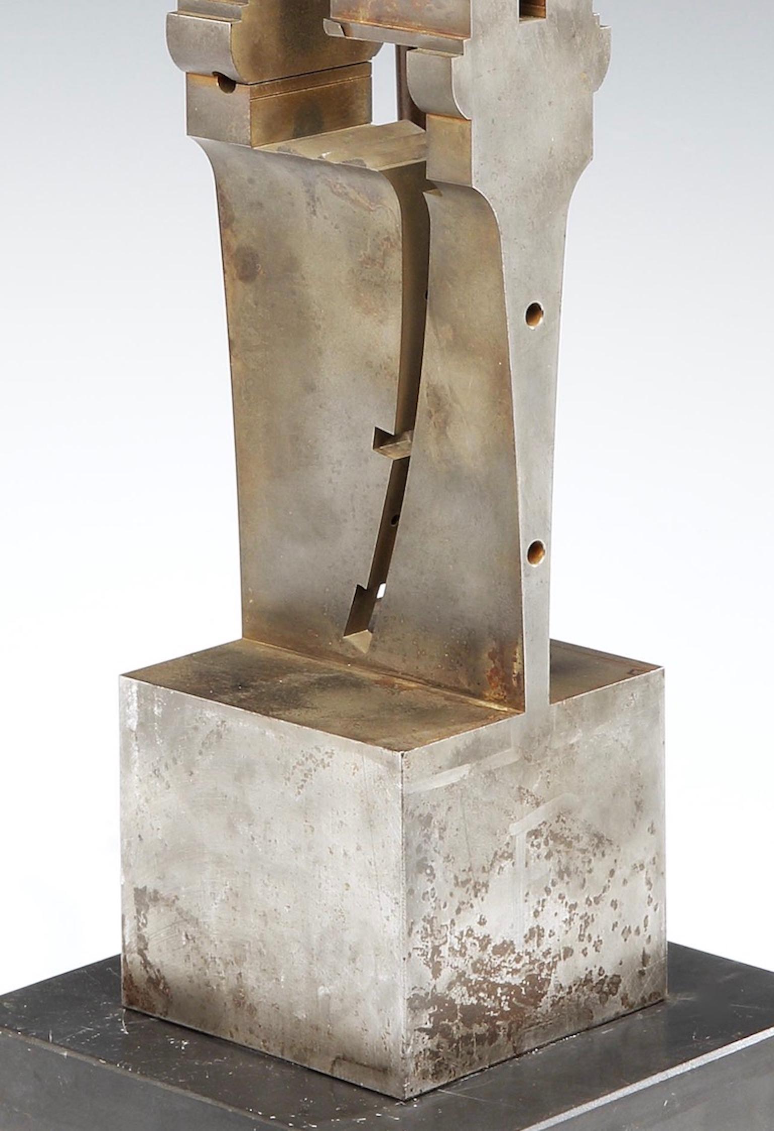 English Lamp, Table, Sculpture, Steel, Abstract Expressionist, circa 1950 For Sale