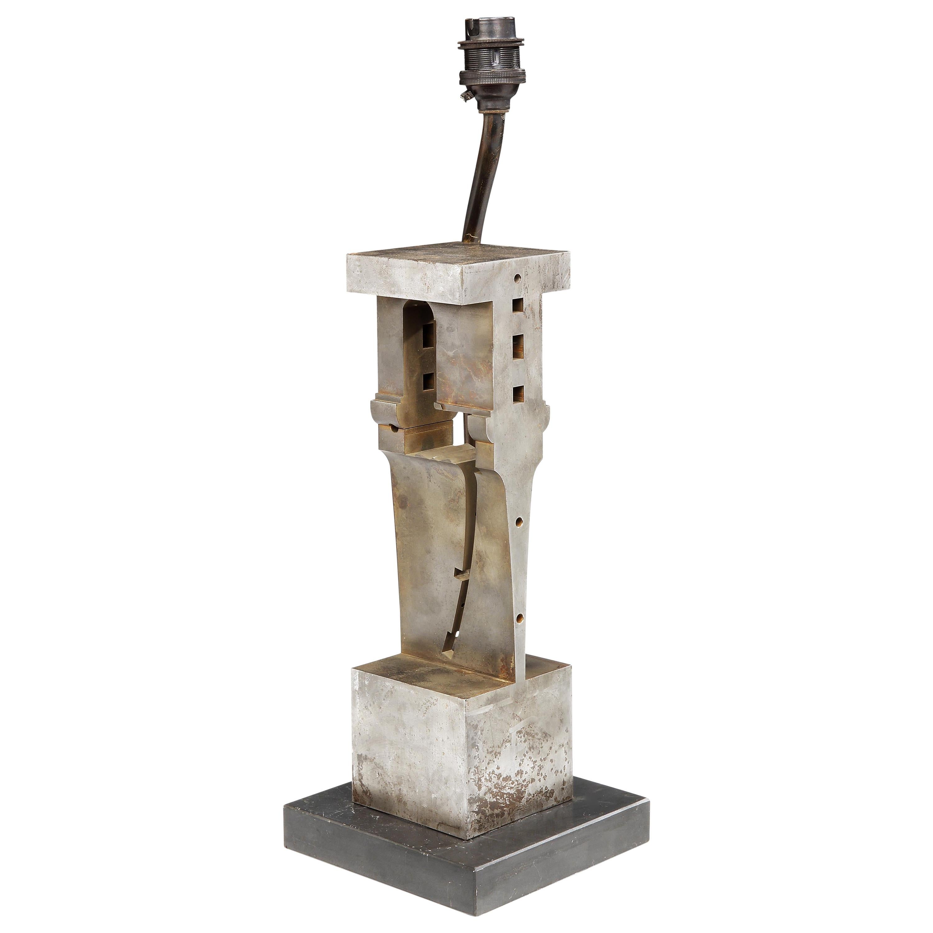 Lamp, Table, Sculpture, Steel, Abstract Expressionist, circa 1950