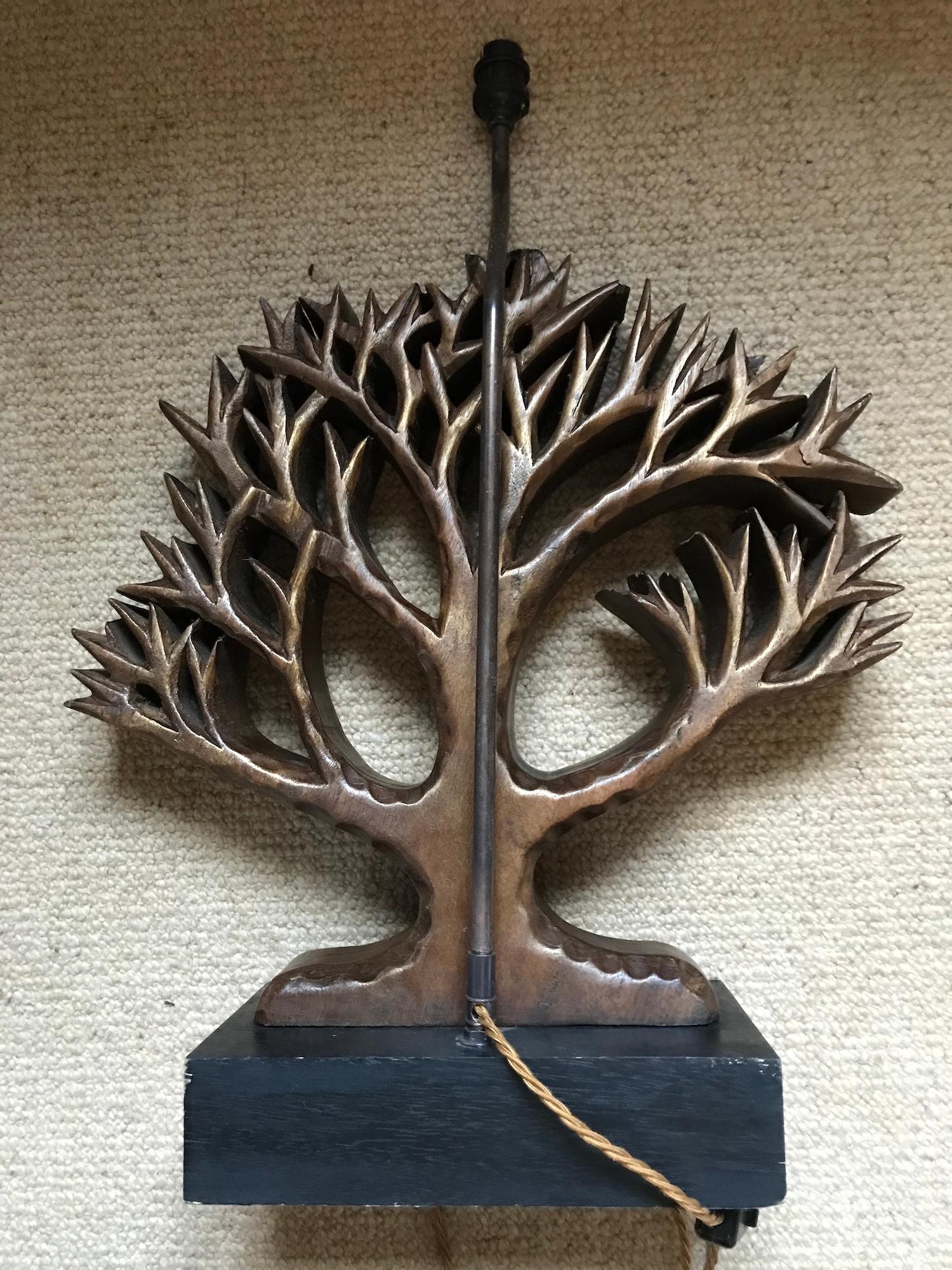 Lamp, Vintage, Tree, Arbre, Carving, Style of Diego Giacometti, Gilded For Sale 9