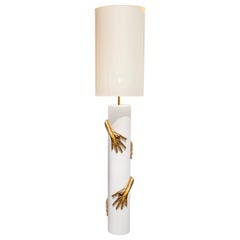 Lamp with 4 Hands in Ceramic, Italy