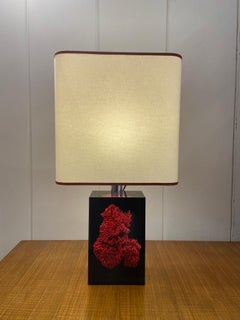 Lampe mit Korallenharzeinschluss von Pierre Giraudon