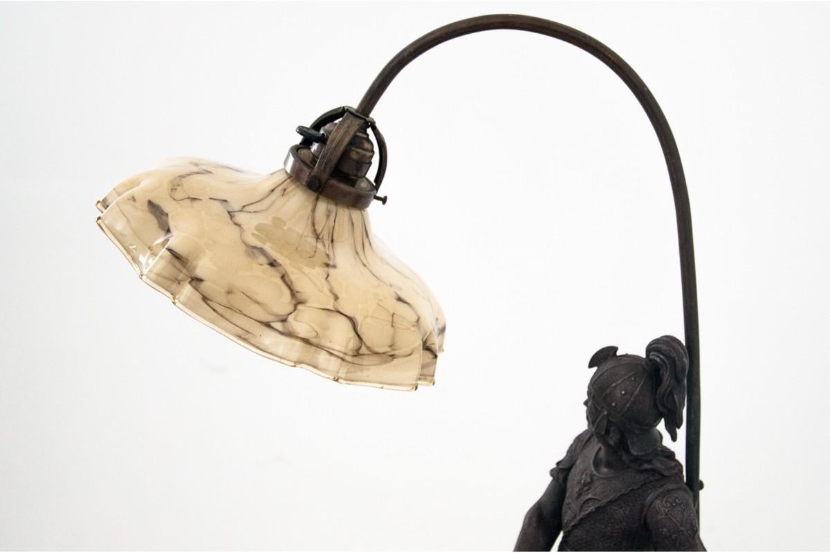 Edwardian Lamp with a Knight, France, circa 1940