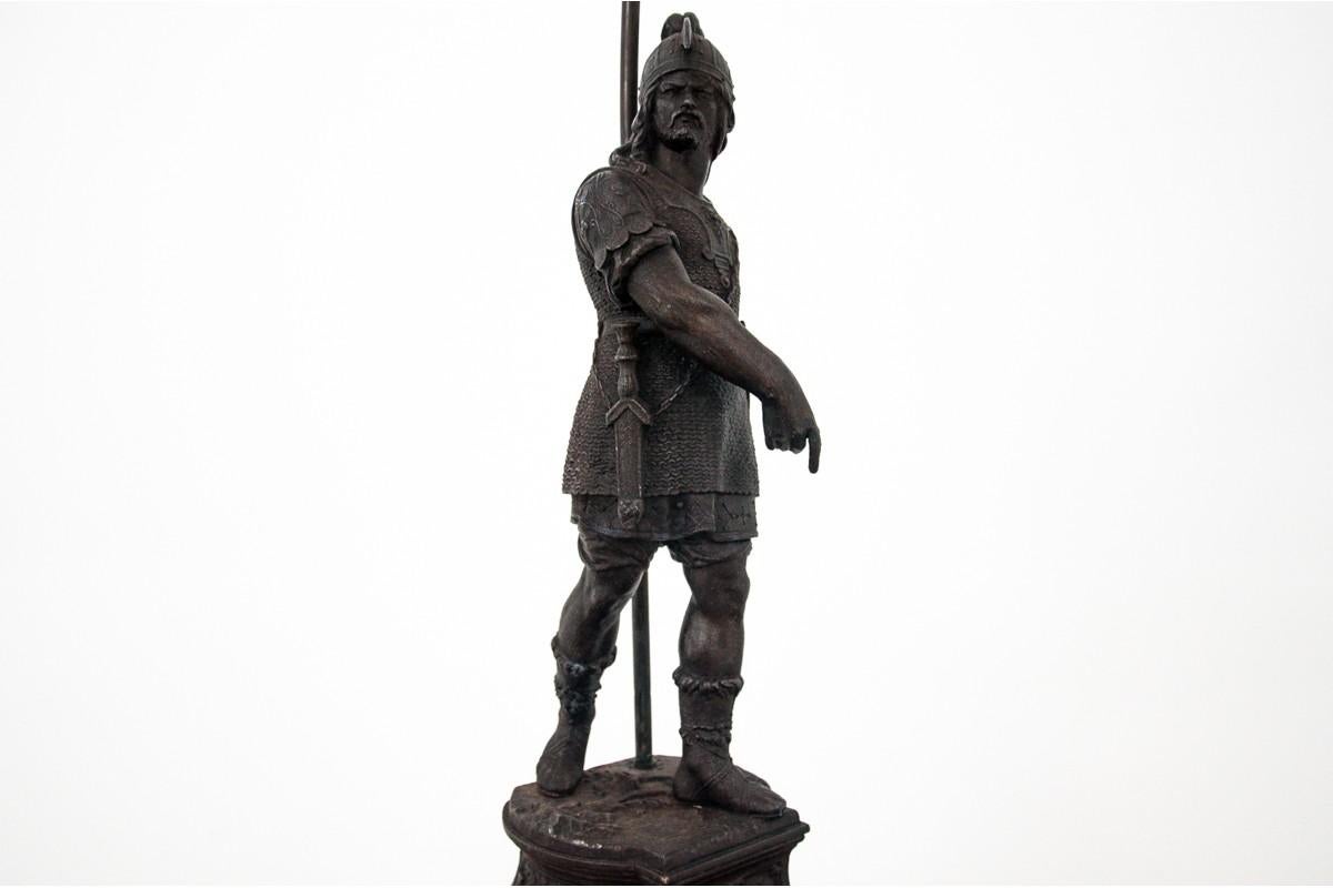 French Lamp with a Knight, France, circa 1940
