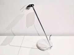 Lampe avec base circulaire en marbre