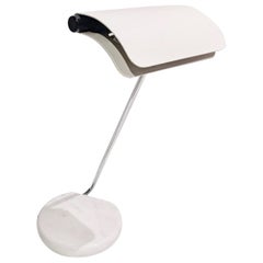 Lampe avec base circulaire en marbre