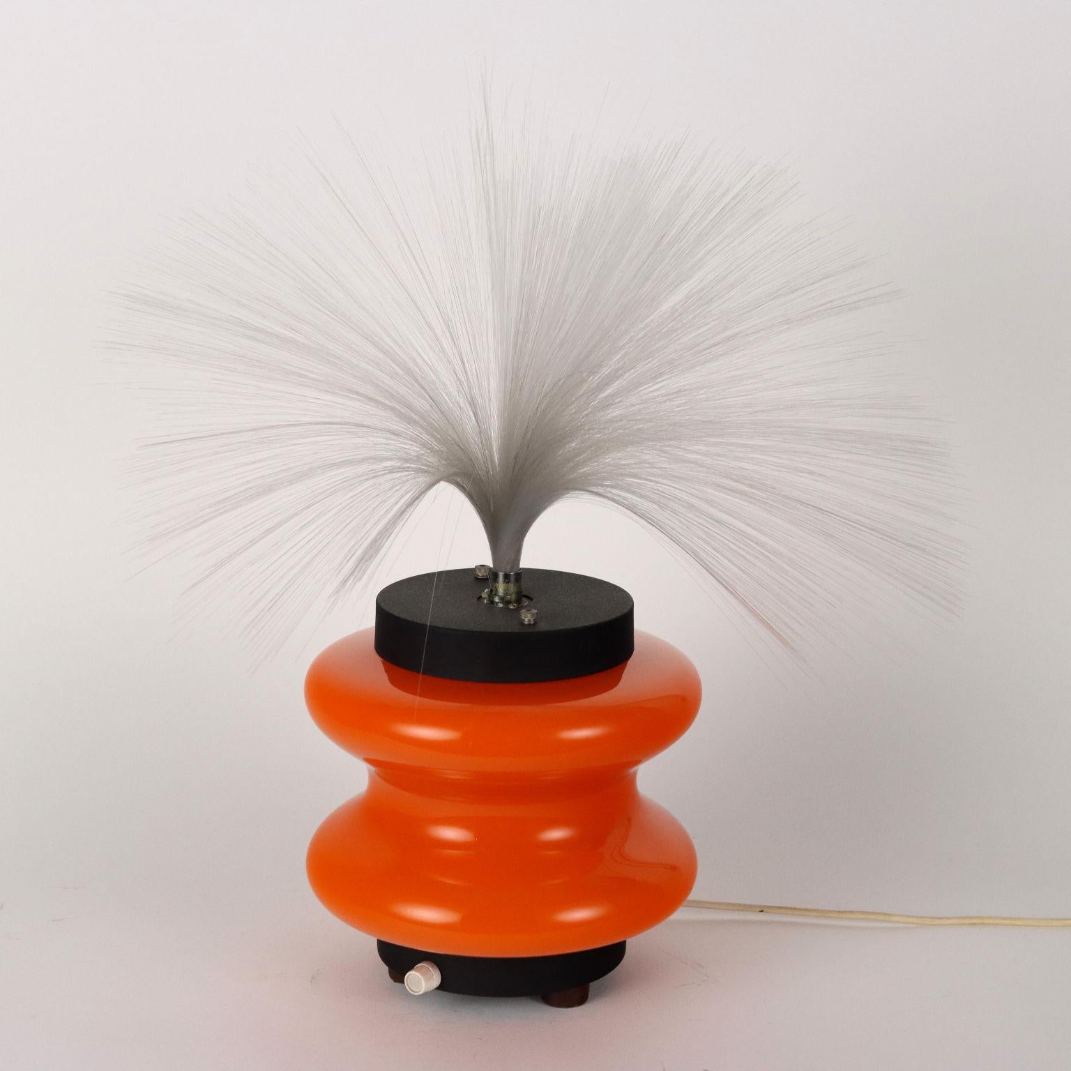 Italian Lamp with Optical Fibers from the 70s
