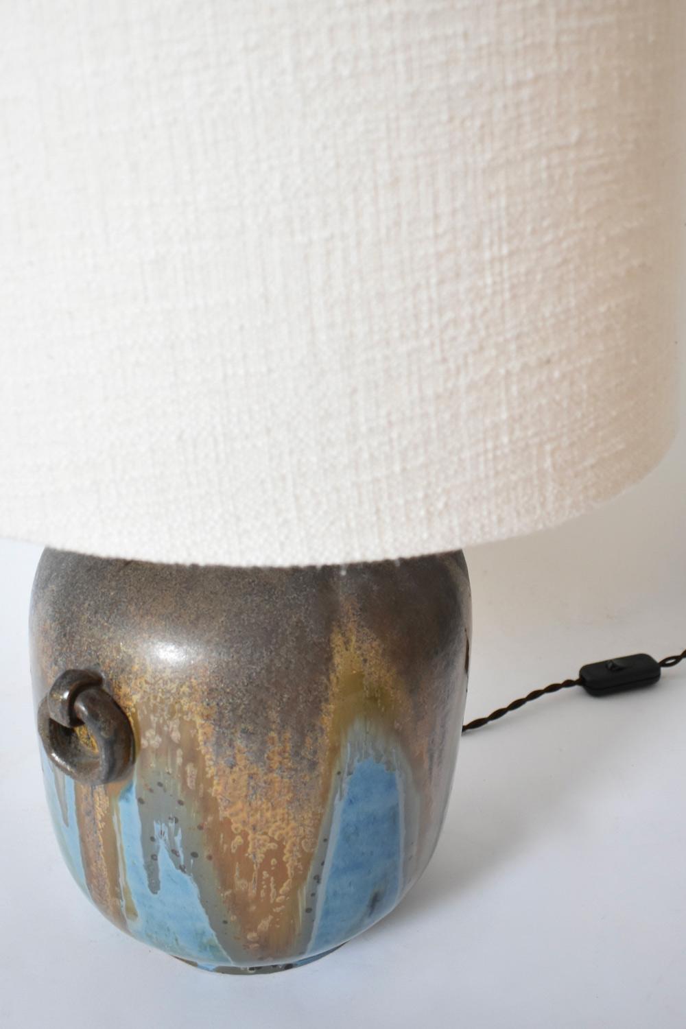 Lámpara con asas en forma de anillo, años 40. Francés en venta