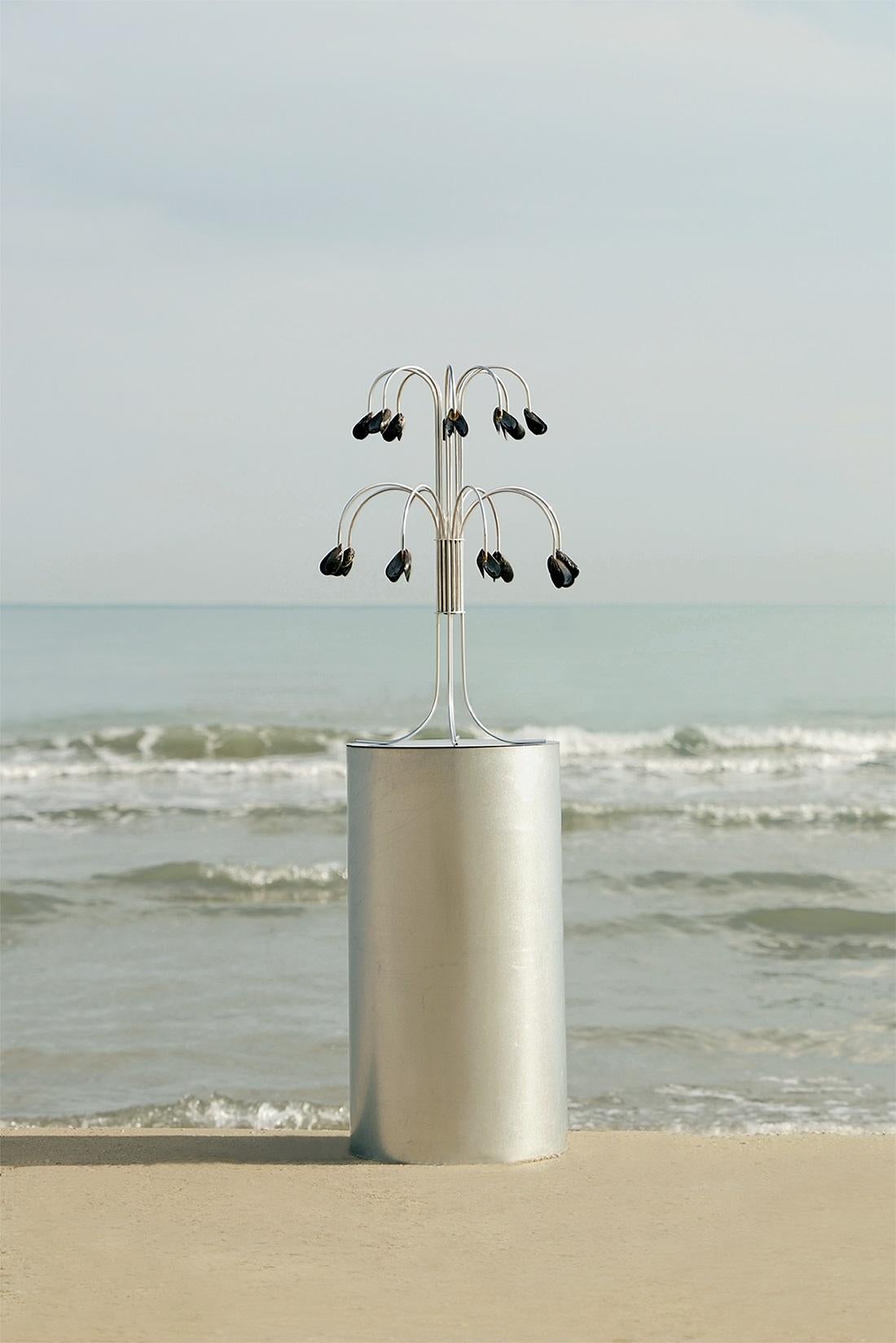 Altro Lampada con conchiglie in metallo e alluminio di Touch With Eyes in vendita