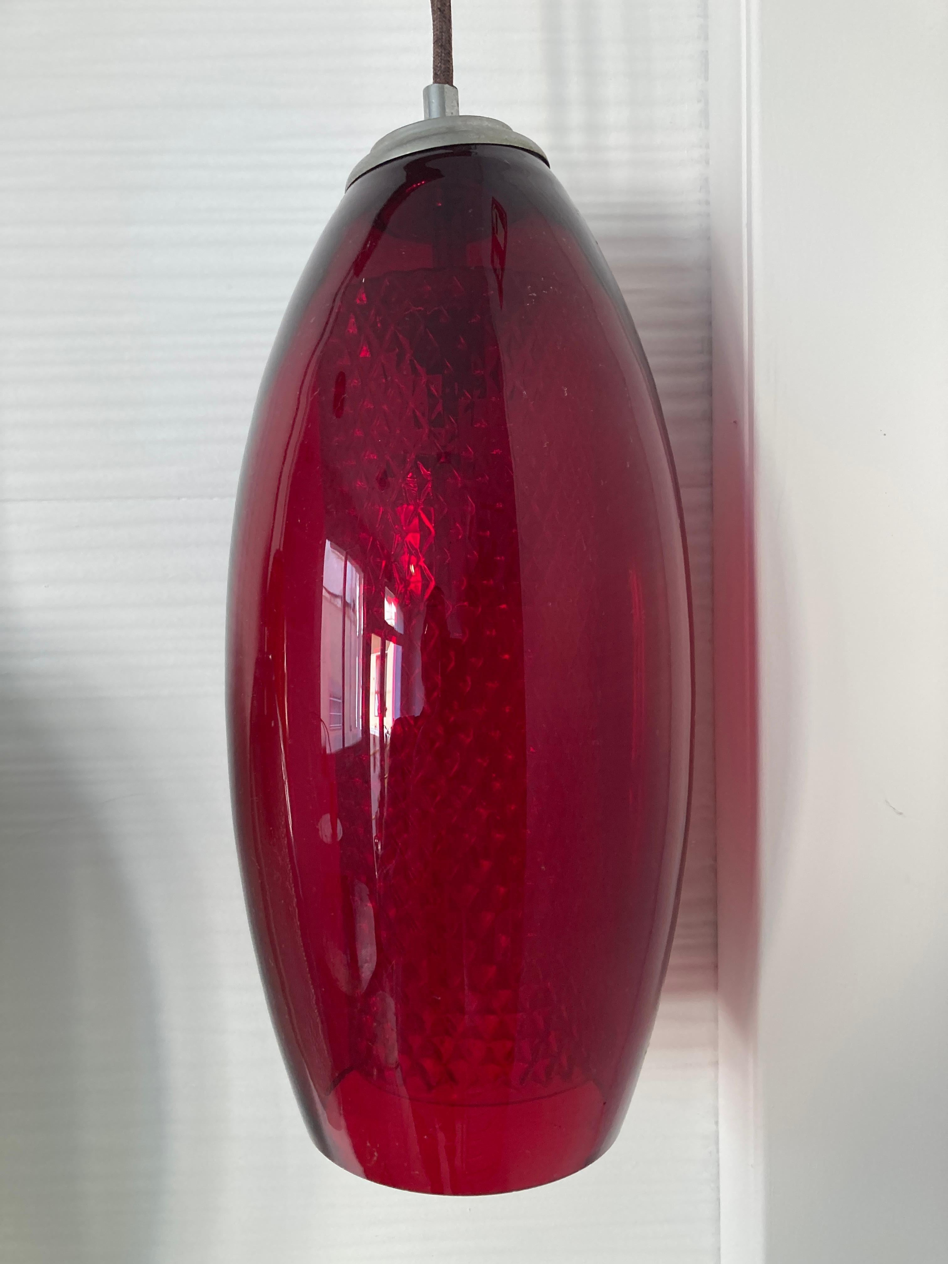 Lampada con tre globi di vetro colorati In condizioni buone in vendita a L'AMETLLA DE MAR, ES
