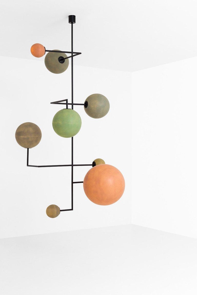 Lampada 061 Ceiling Lamp in Painted Metal and Fiberglass Spheres by  Dimoremilano at 1stDibs | large fiberglass spheres, lampada lighting,  fiberglass spheres for sale