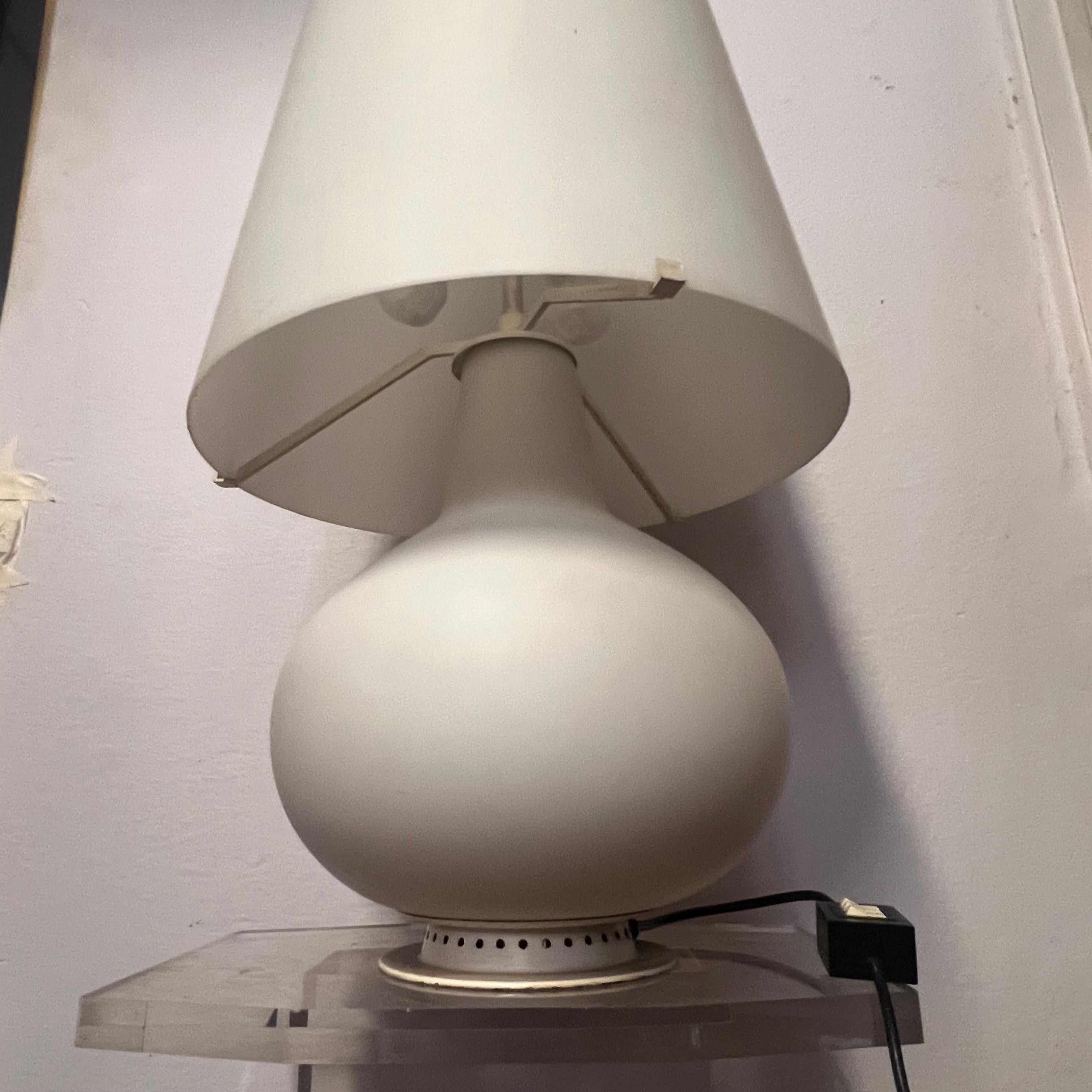 20th Century Lamp Mod. 1853 Grande - Max Ingrand for Fontana Arte - Satin Glass - 1954 For Sale