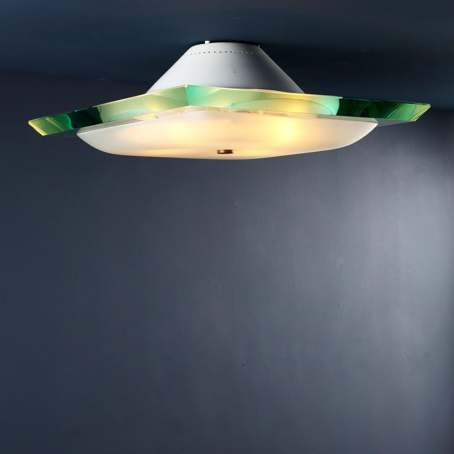 Lampe '1990' von Max Ingrand für Fontana Arte (Moderne der Mitte des Jahrhunderts) im Angebot