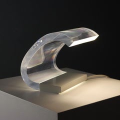 '281 Acrylic' Oluce 1960s lamp by Gianni and Joe Colombo