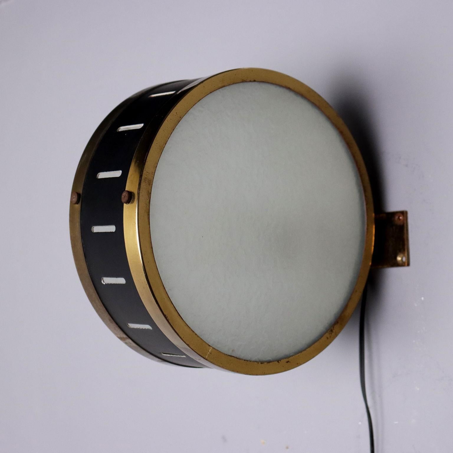 1960er Jahre Runde Wandlampe (Mitte des 20. Jahrhunderts)