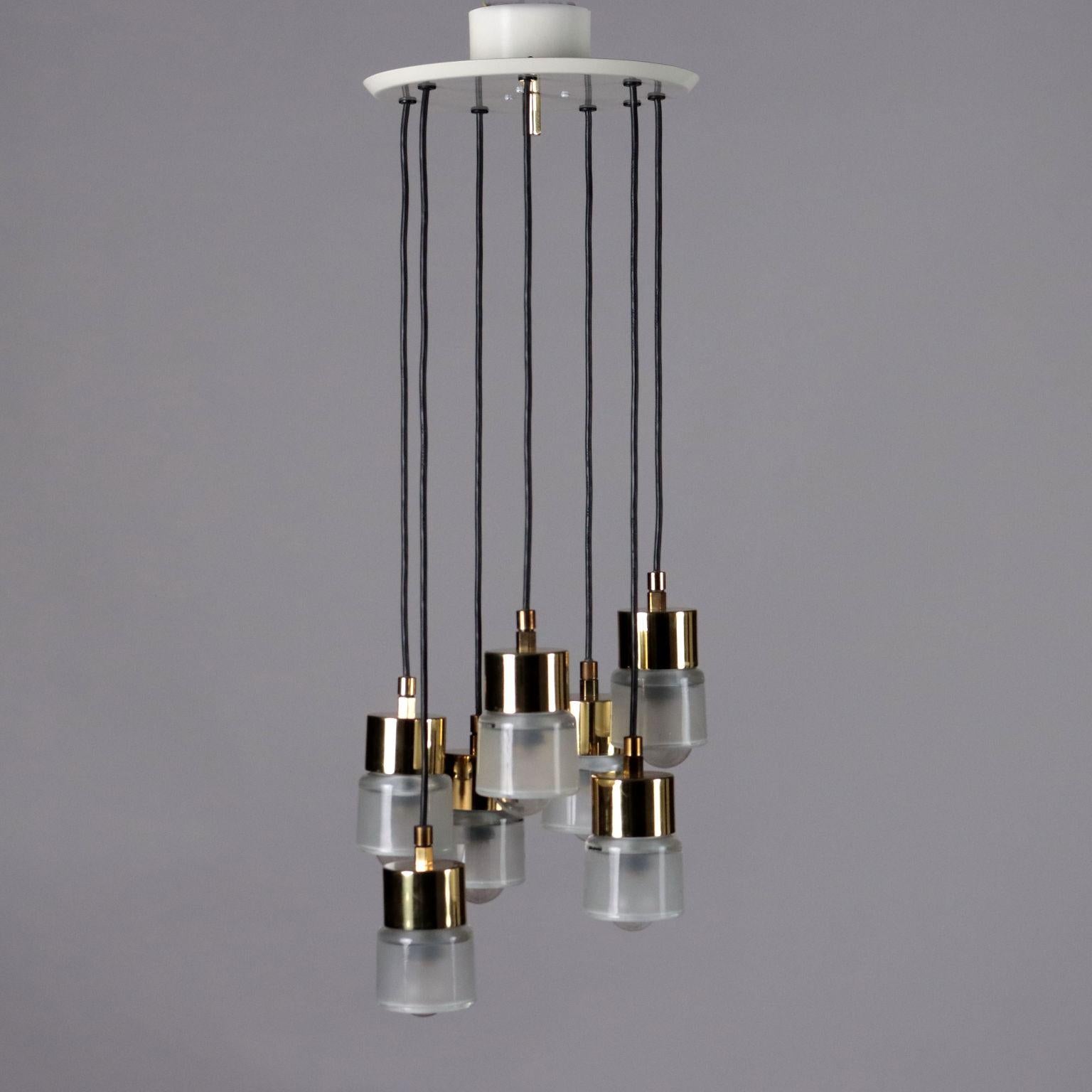 Mid-20th Century Ceiling lamp 4458 by Giuseppe Ostuni for O-Luce Anni 50-60 For Sale