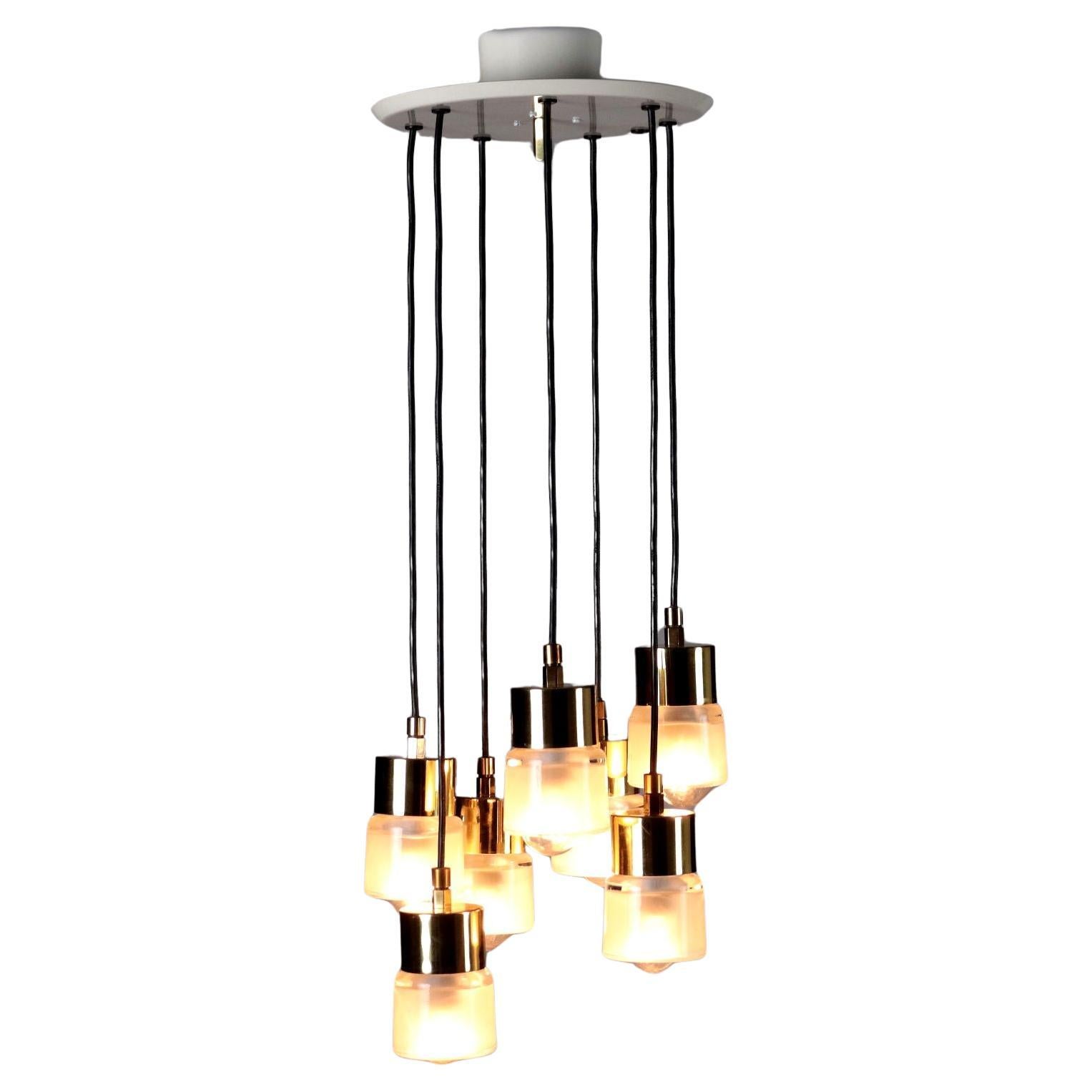 Lampada a soffitto 4458 de Giuseppe Ostuni pour O-Luce Anni 50-60 en vente