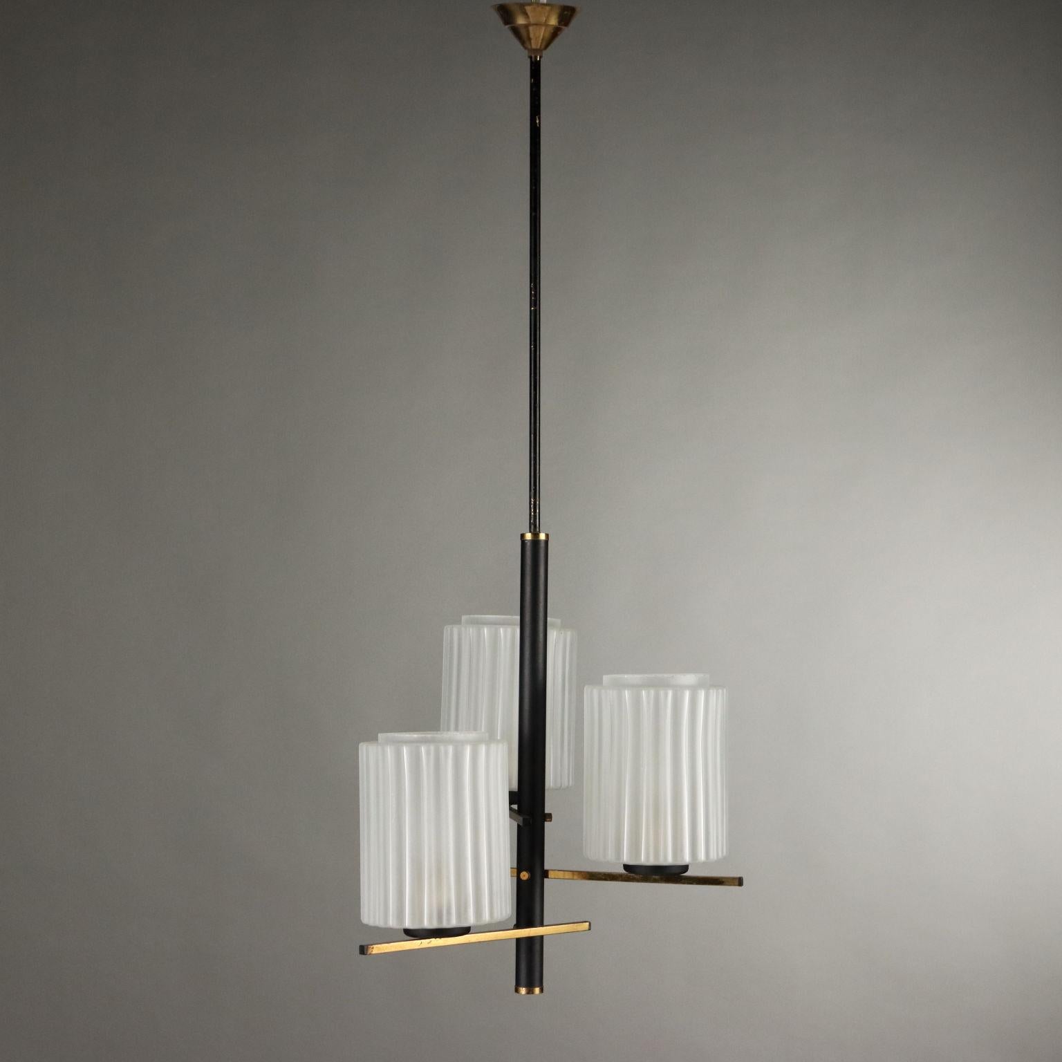 Lampada a soffitto a tre bracci Anni 50-60 In condizioni buone in vendita a Milano, IT