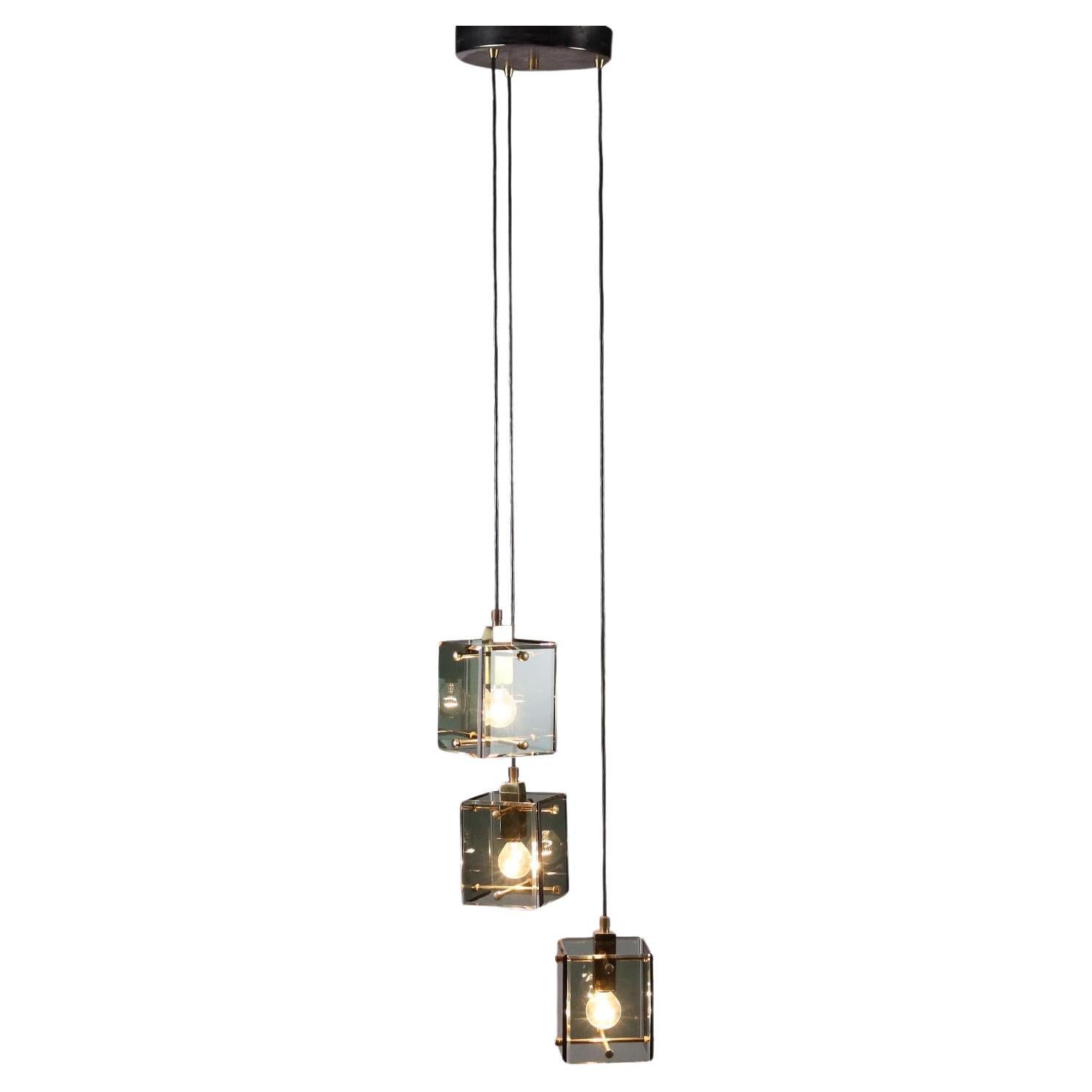 1960s Three Point Ceiling Lamp