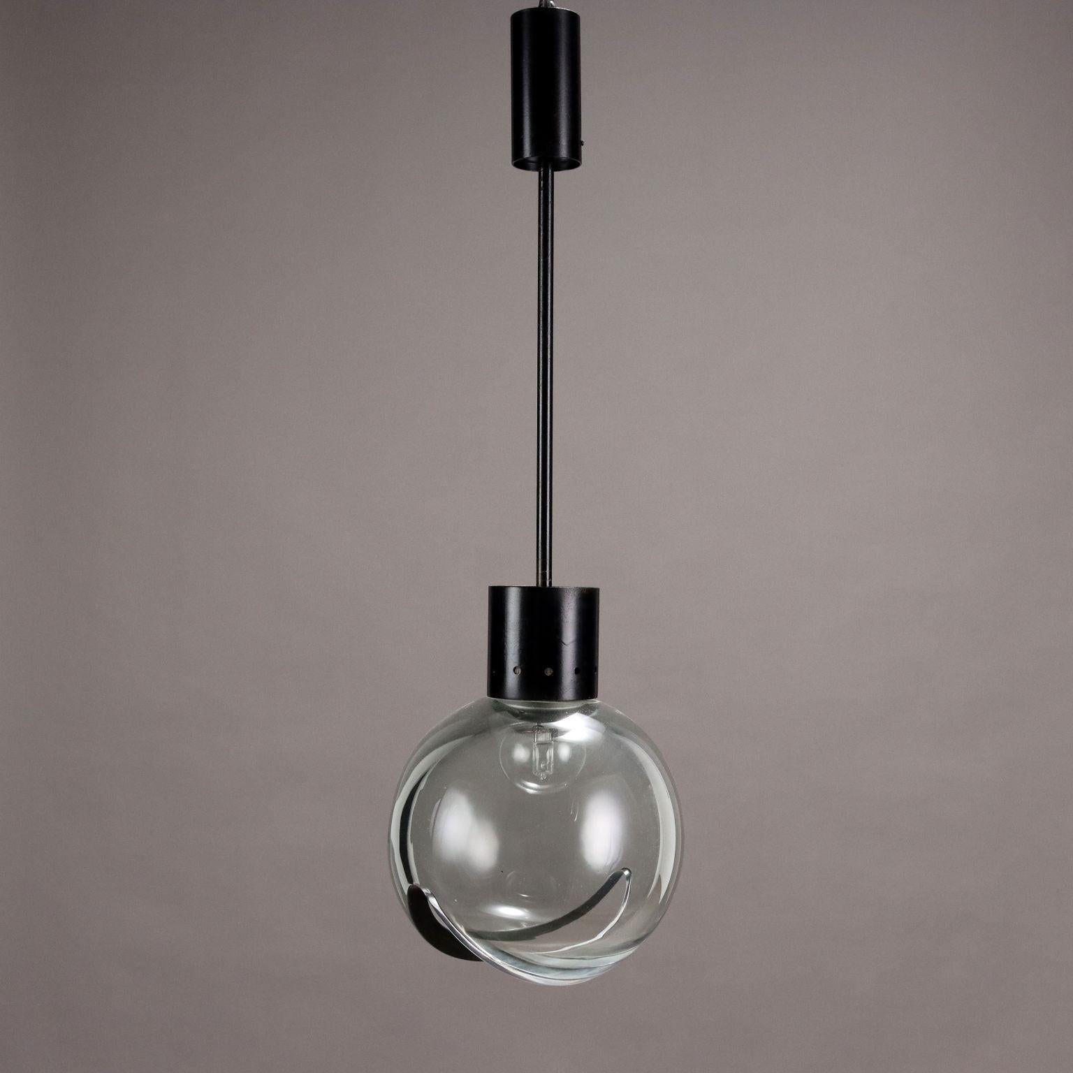 Enameled Ceiling lamp  1960s a point of light For Sale