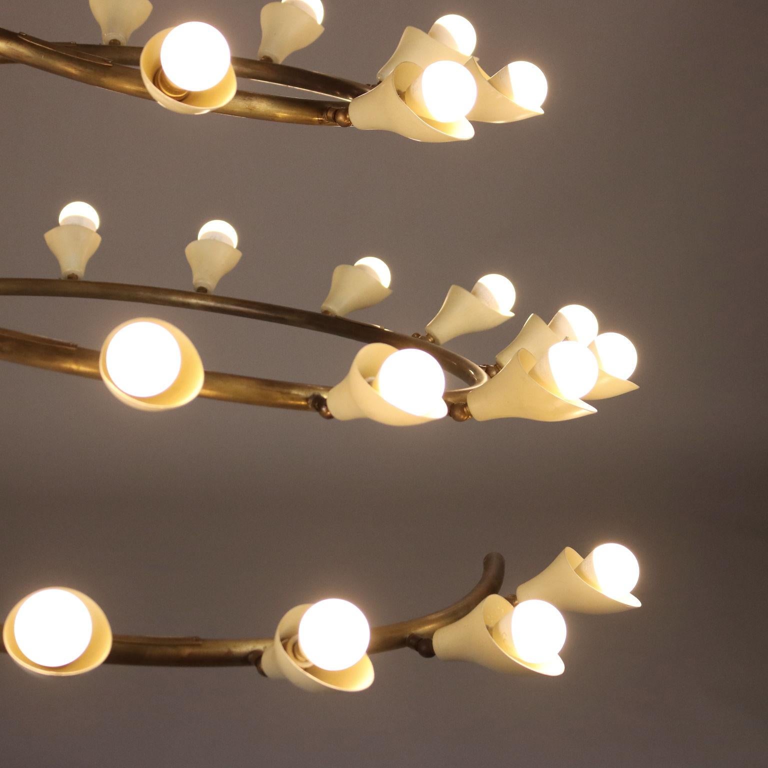 Italian Lampada a soffitto Arteluce '2040' Gino Sarfatti anni 40-50s