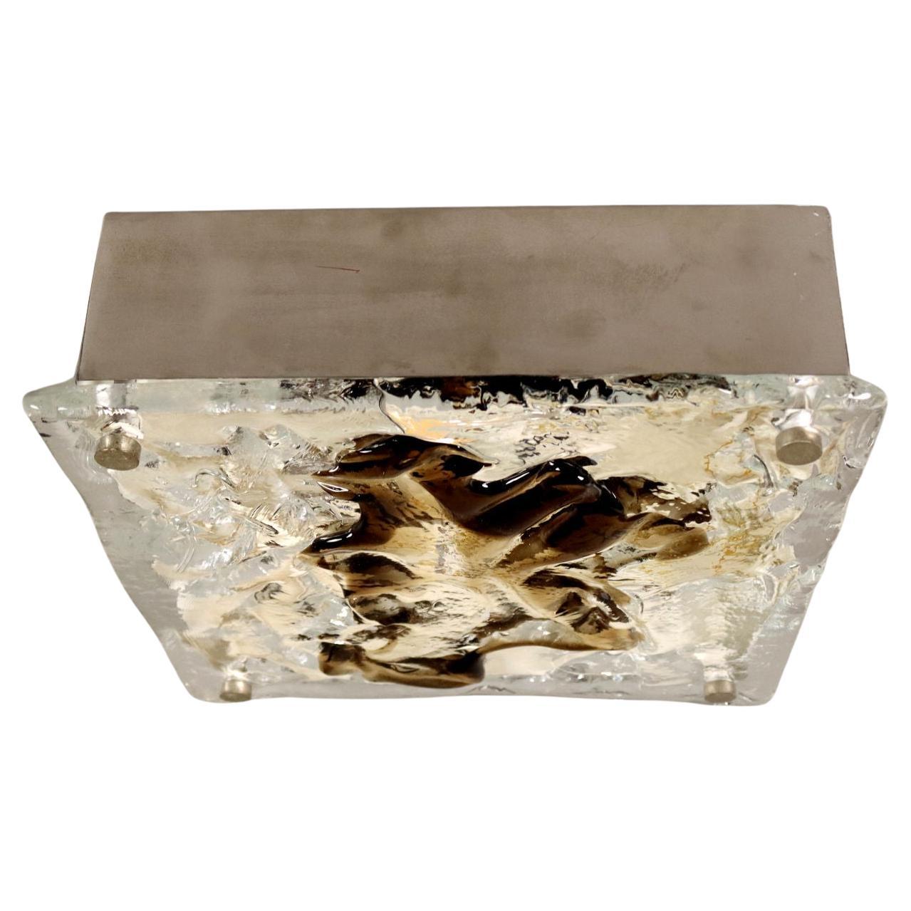 Blown Glass Ceiling Lamp, 1970s