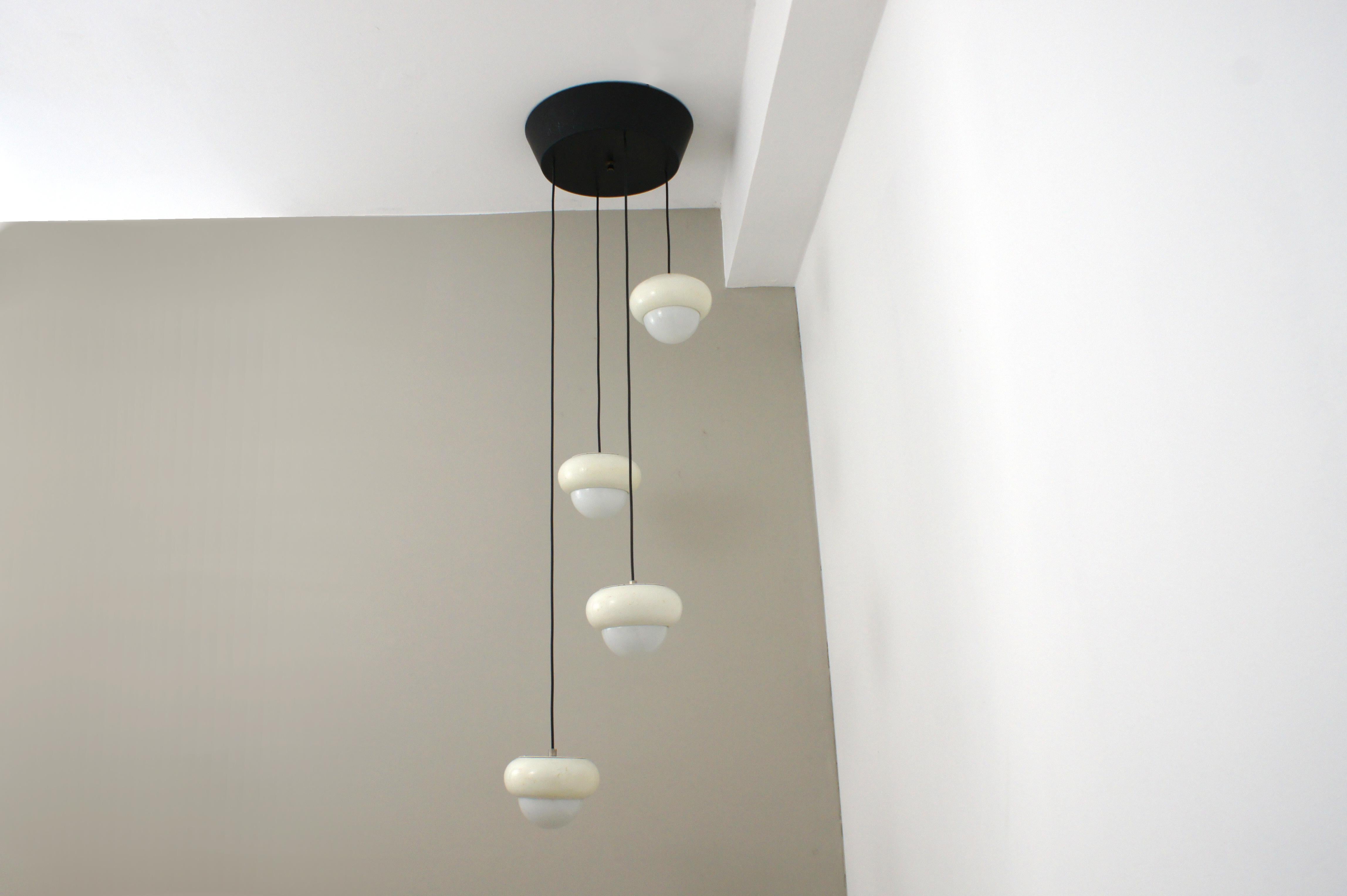 1970s Italian ceiling lamp, spaceage.  For Sale 2