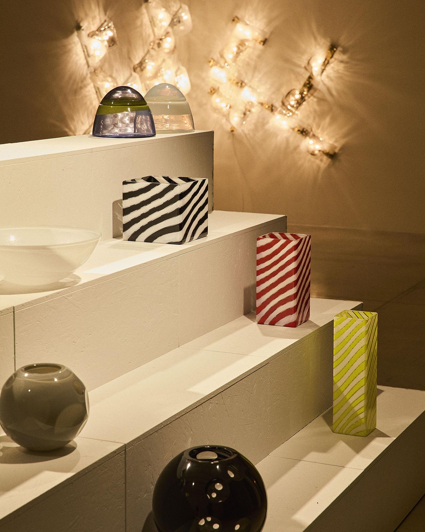 Lampada a soffitto/parete in vetro di Murano, design di Carlo Nason per Mazzega in vendita 3