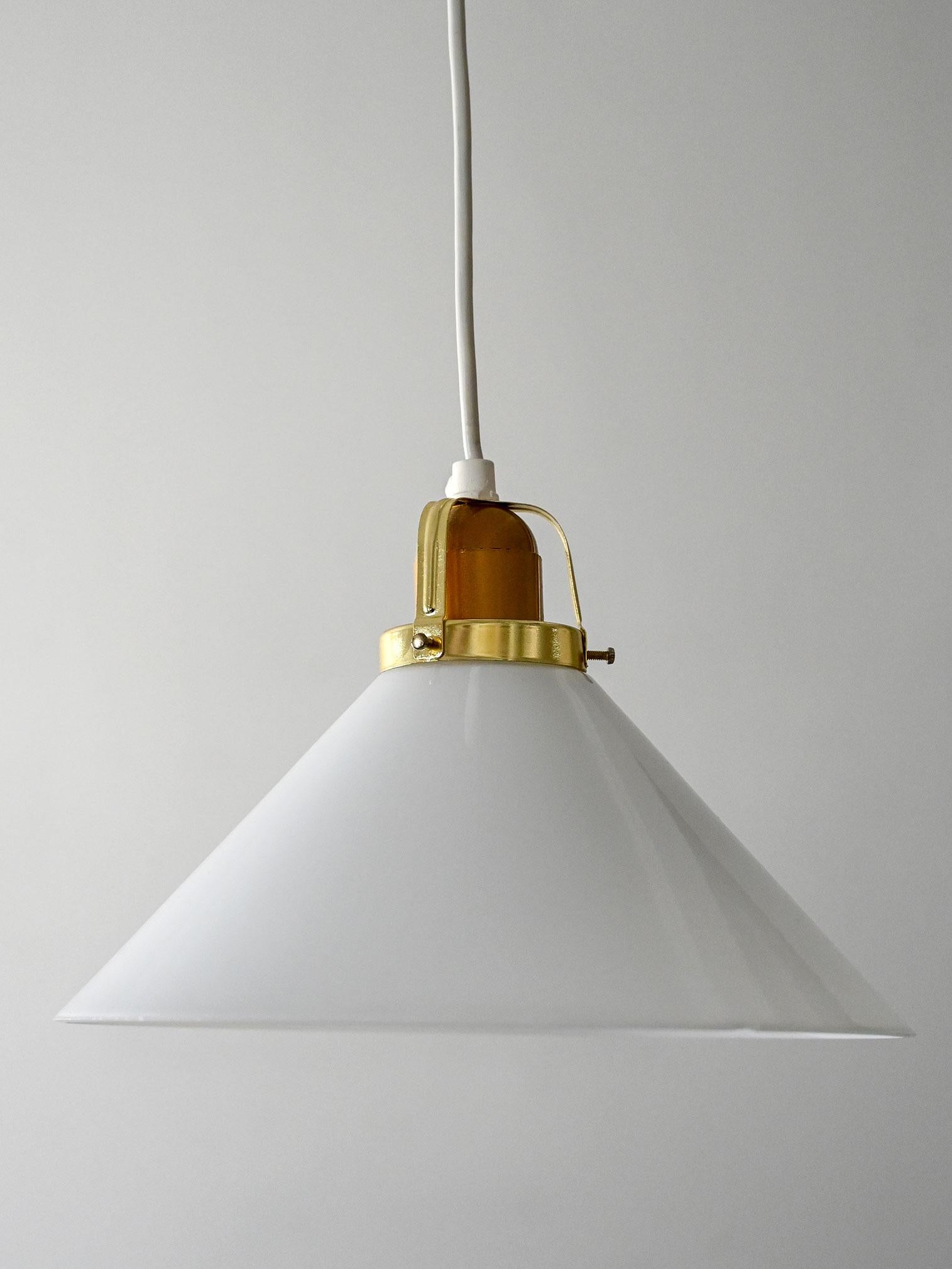 Brass Lampada a soffitto scandinava anni ’70 in ottone