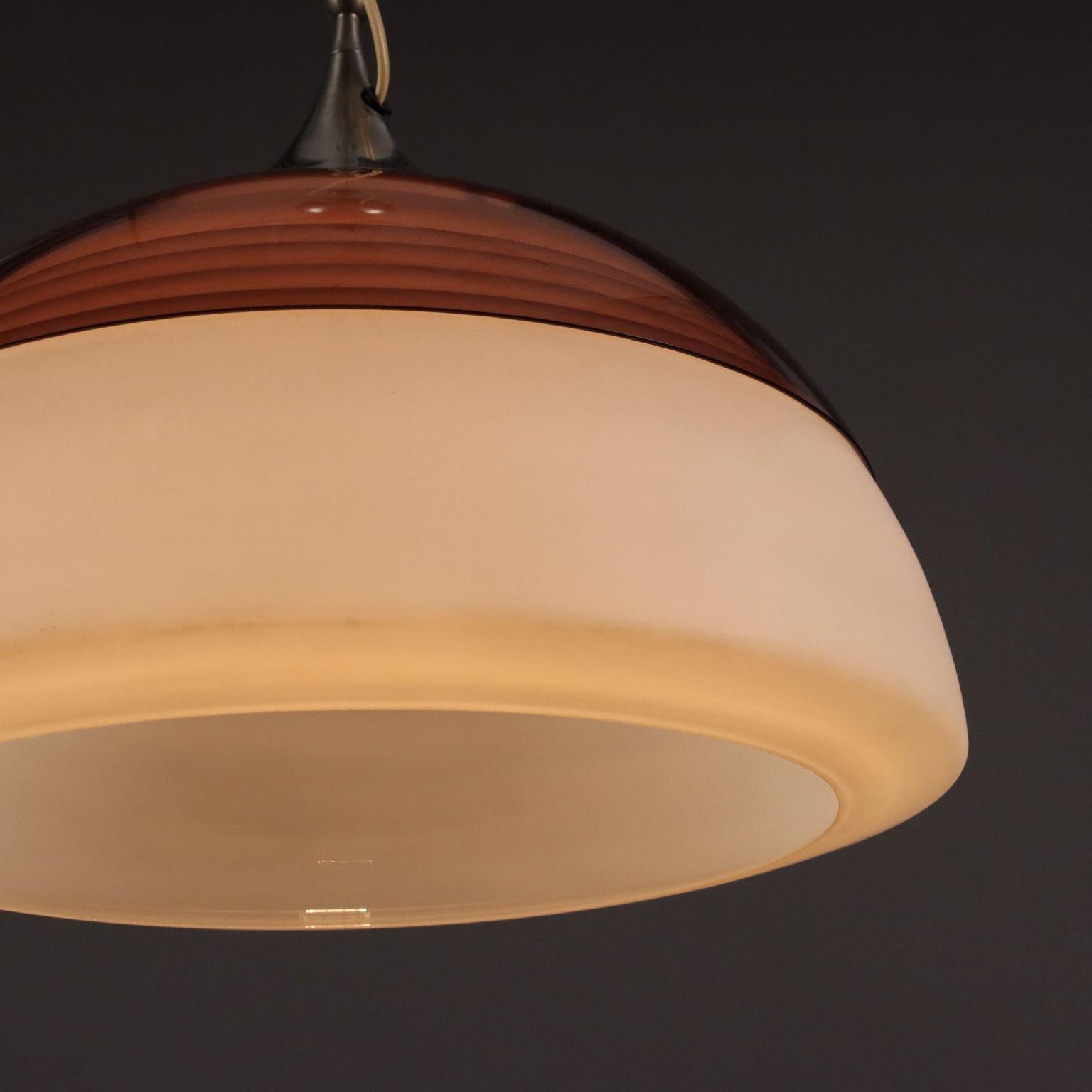 Lampada a soffitto Stilnovo Anni 60 con vetro opalino In condizioni buone in vendita a Milano, IT