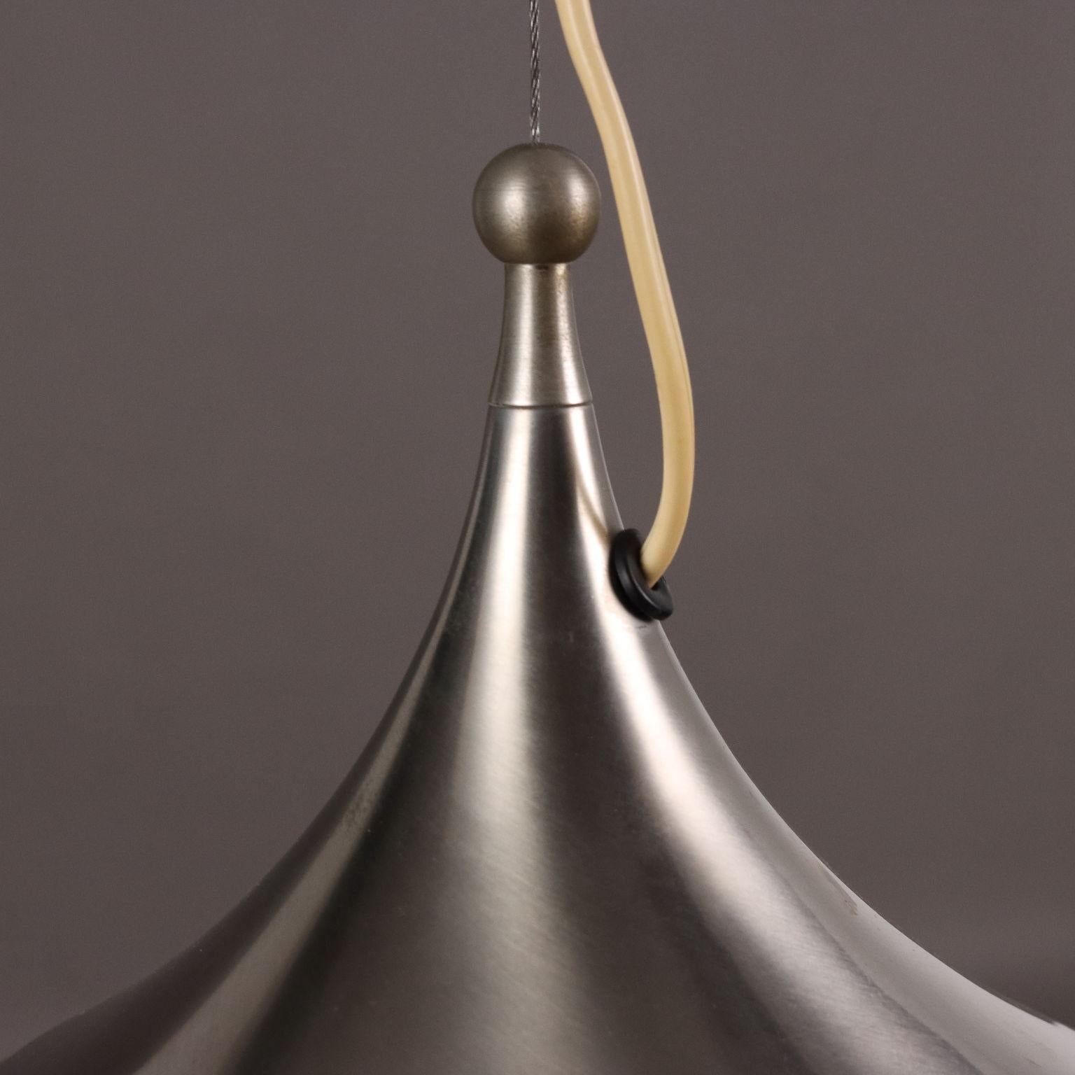 Mid-20th Century Lampada a soffitto Stilnovo Anni 60 con vetro opalino in vendita