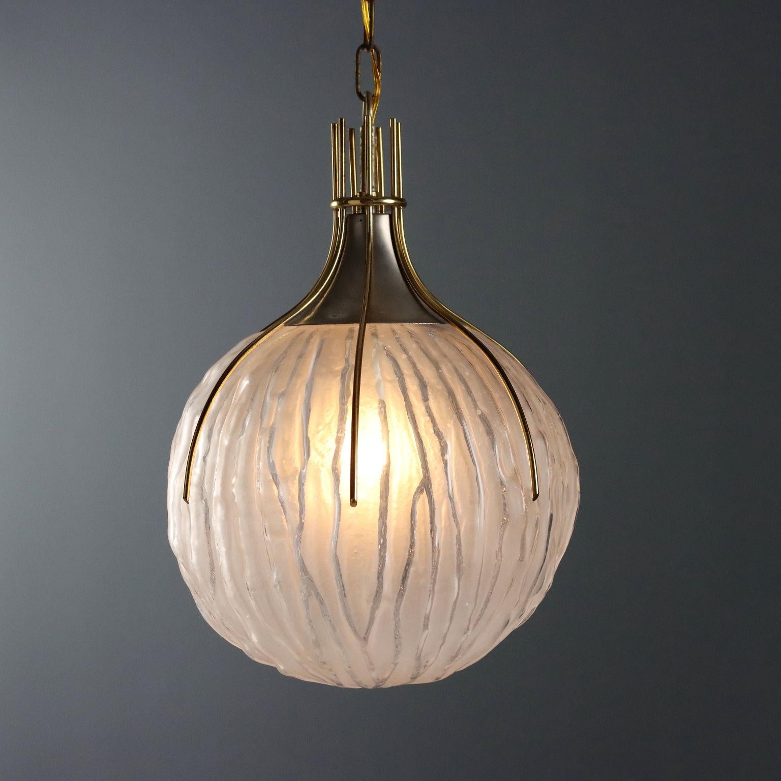 Italian Lampada a Soffitto Vintage Anni 70 in vendita